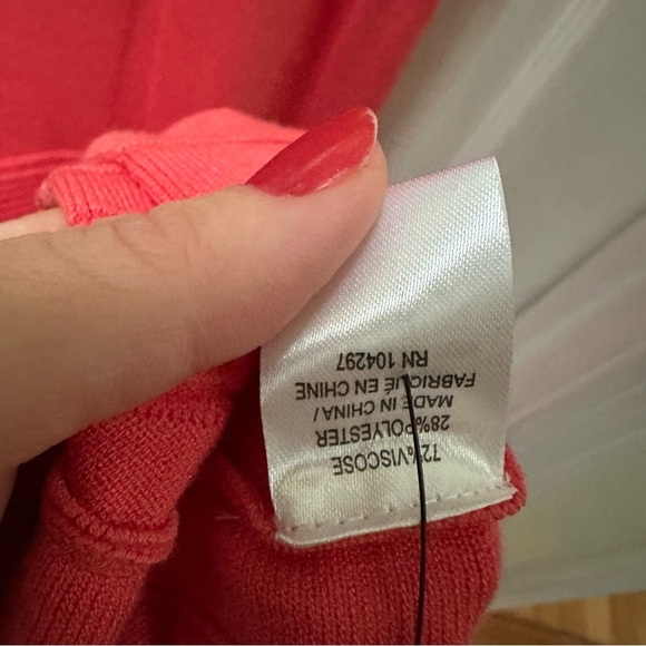 Milly coral pink tank pleaded drop waist dress sz m medium - Picture 5 of 7